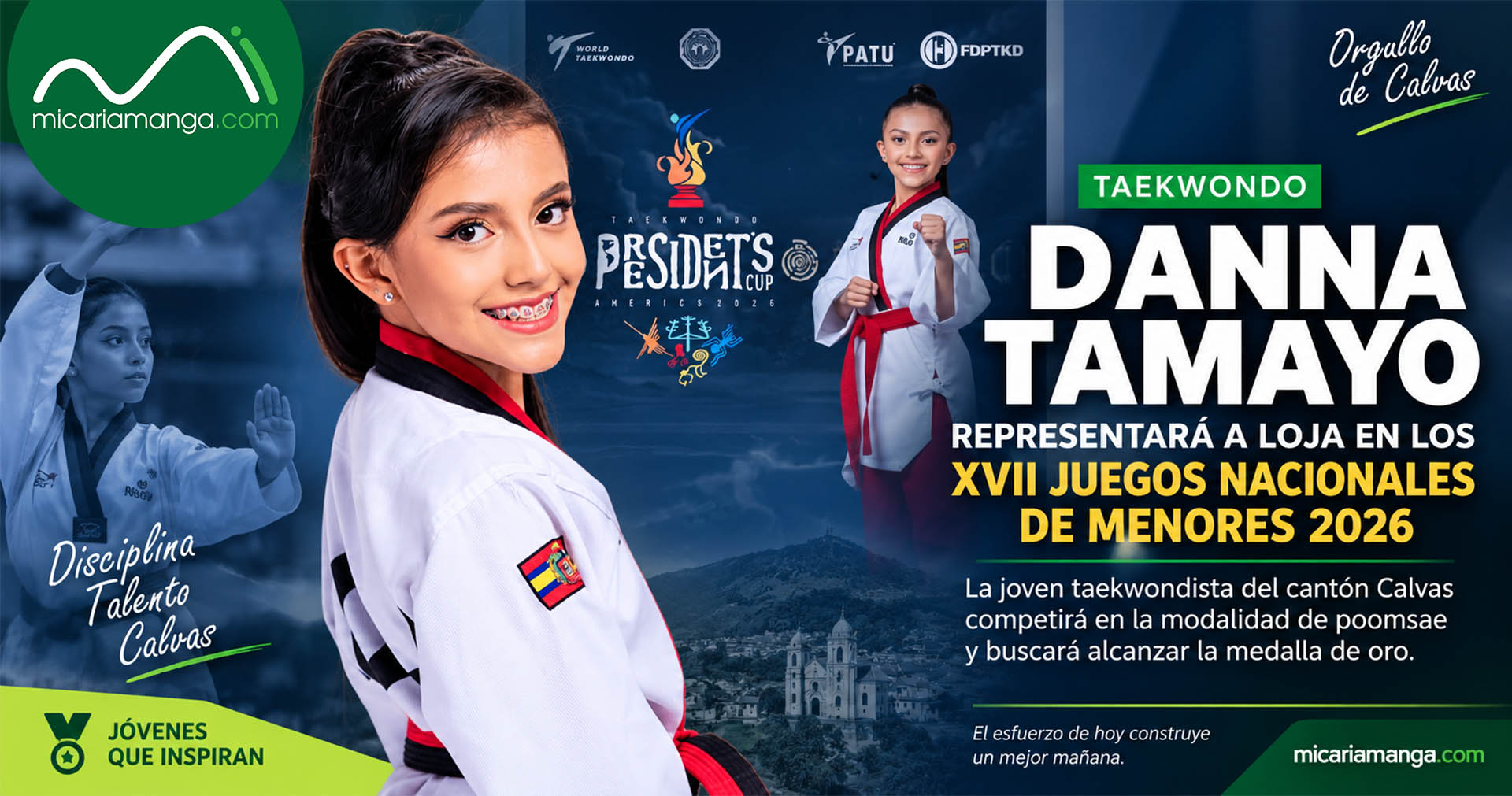 Danna Tamayo, talento de Calvas