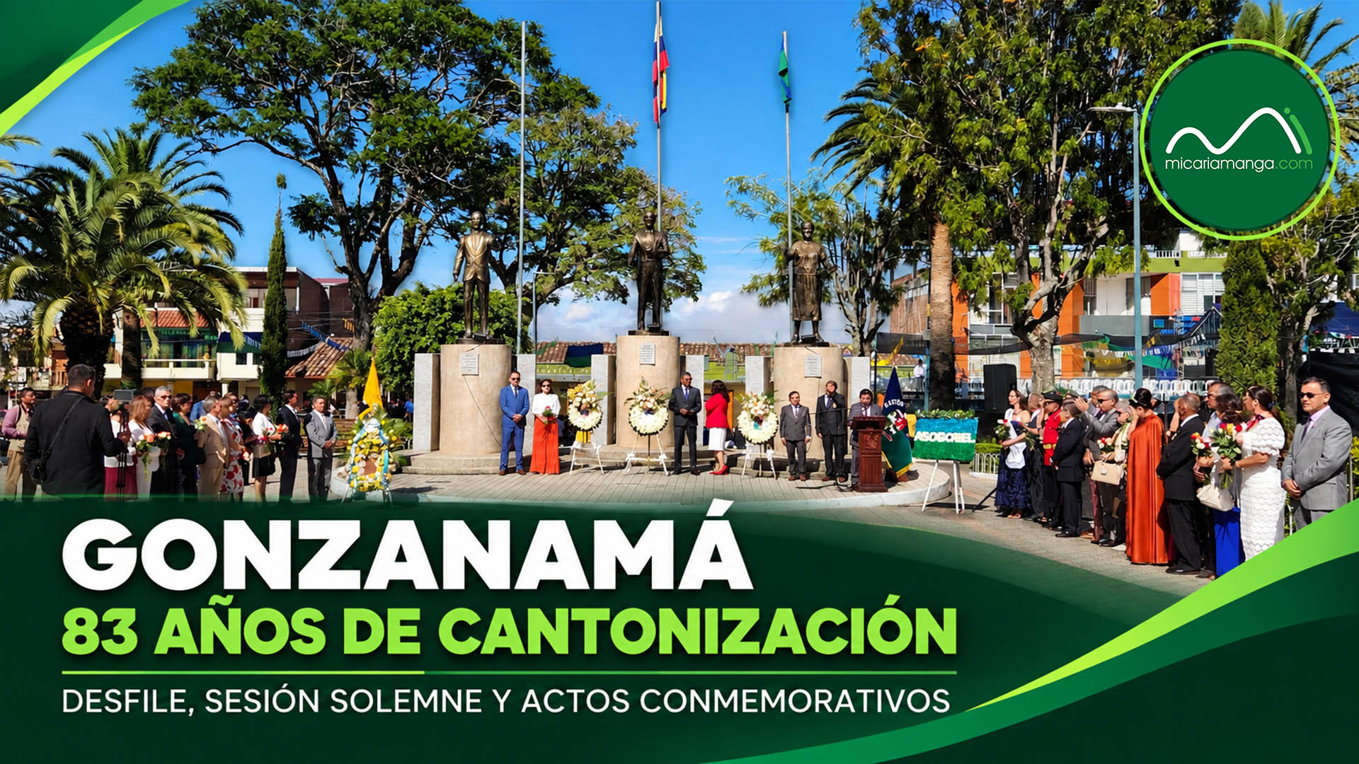 Desfile cívico por los 83 años de cantonización de Gonzanamá