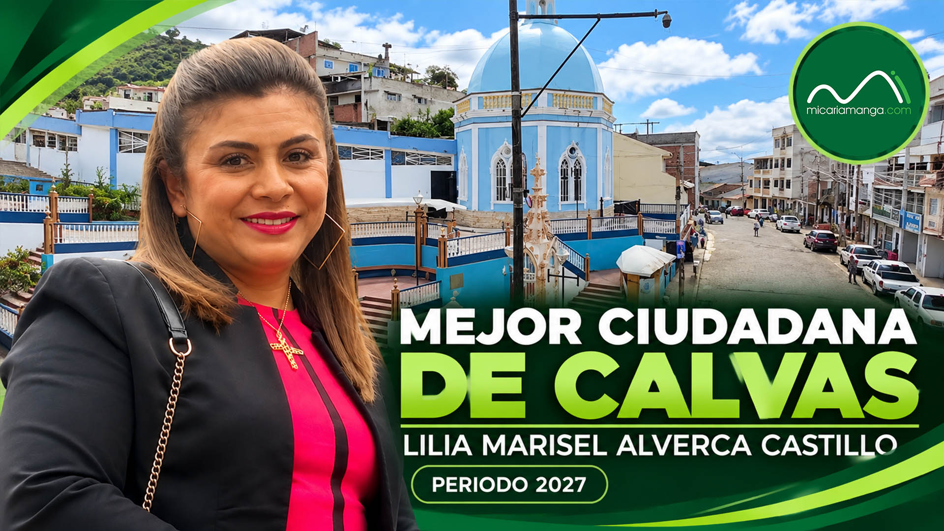 Lilia Marisel Alverca Castillo, designada Mejor Ciudadana del cantón Calvas para el periodo 2027