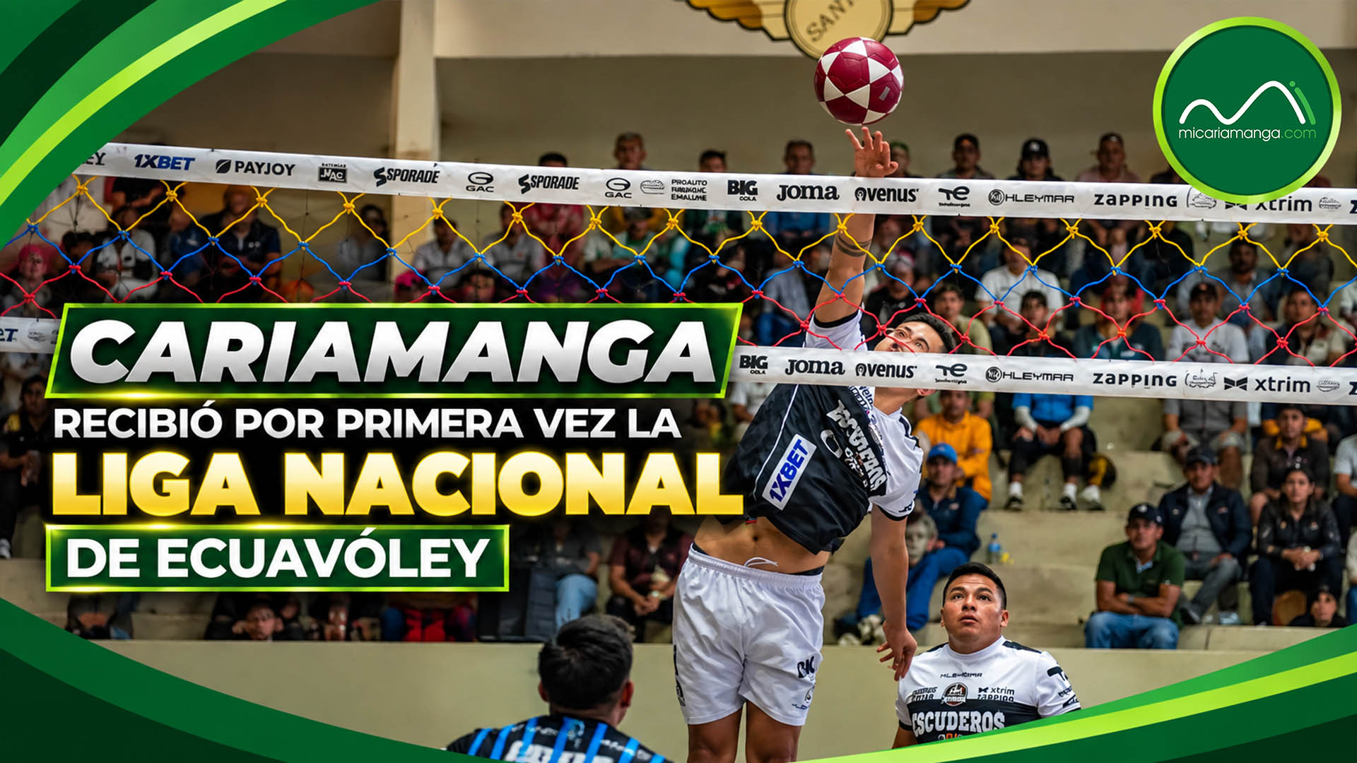 Partido de la Liga Nacional de Ecuavóley disputado por primera vez en Cariamanga