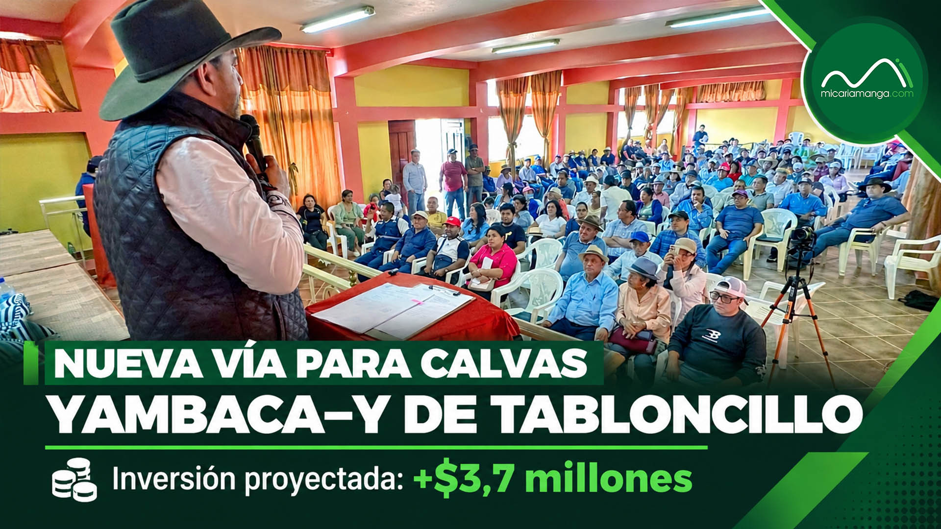 Socialización de los estudios para el asfaltado de la vía Yambaca–Y de Tabloncillo en el cantón Calvas