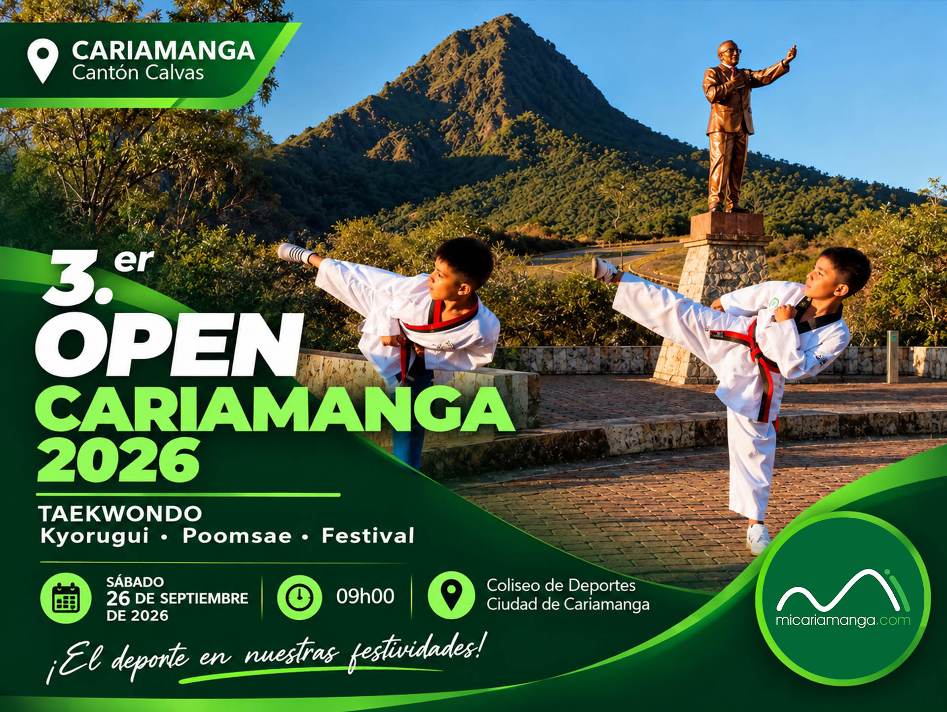 Cariamanga será sede de la tercera edición del Open Cariamanga 2026