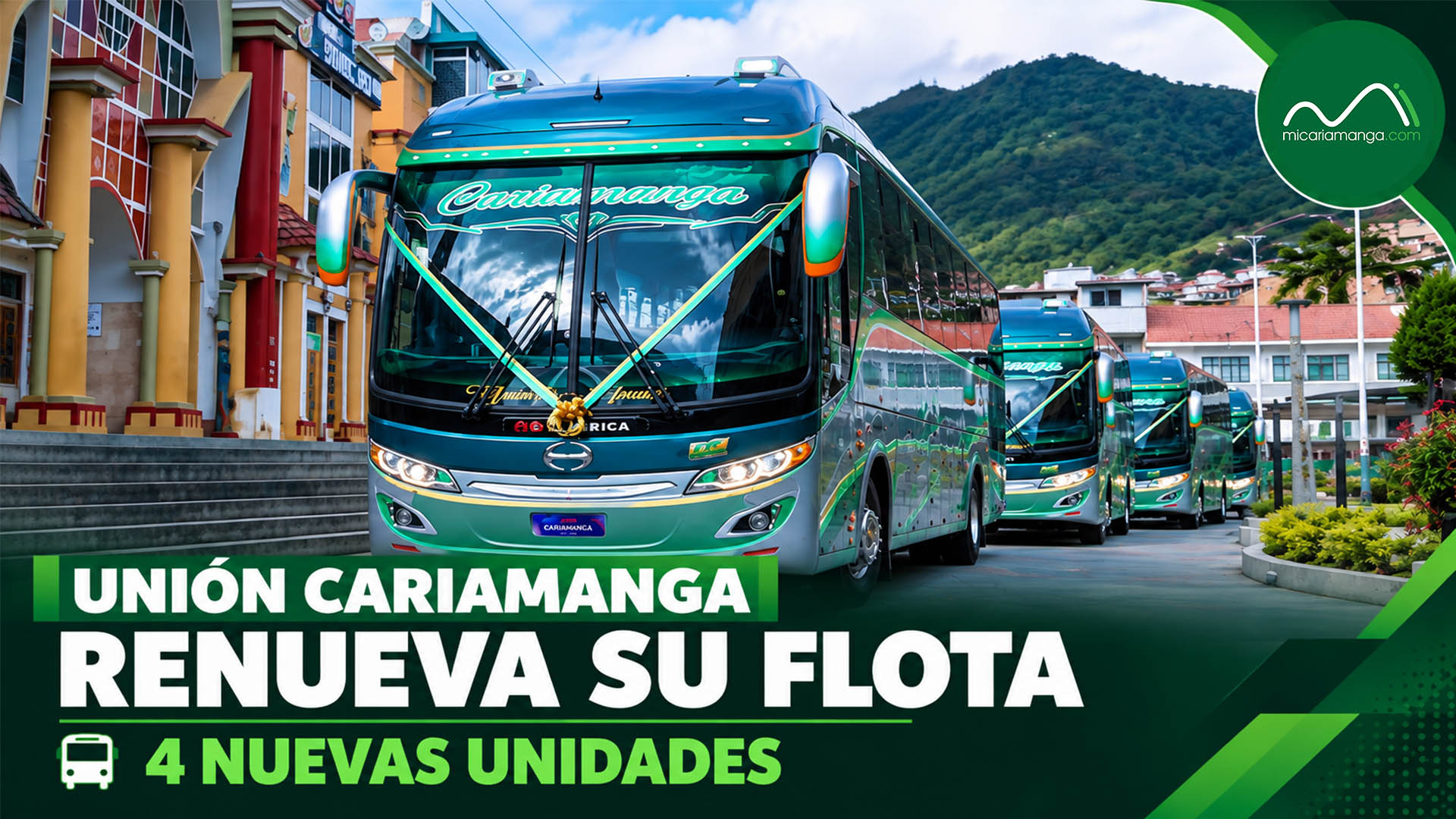 Cuatro nuevas unidades presentadas por la Cooperativa de Transportes Unión Cariamanga