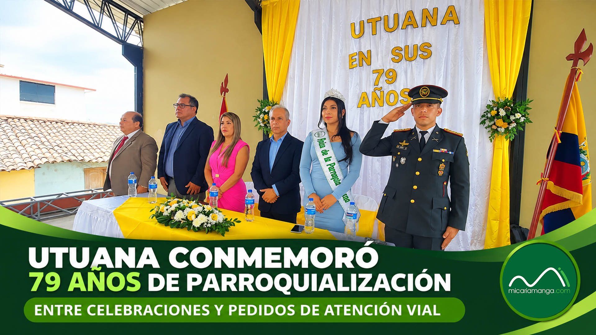Utuana conmemoró 79 años de parroquialización